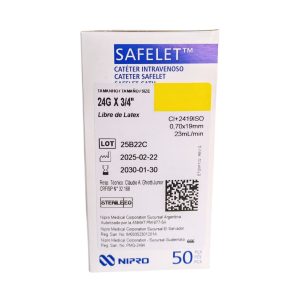 Catéter 24 SAFELET™ de NIPRO X 50