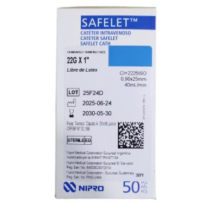 Catéter 22 SAFELET™ de NIPRO X 50