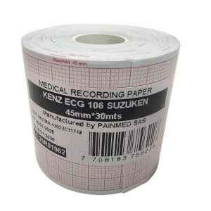 Papel para Electrocardiógrafo 45mm X 30mts Paquete de 10 unidades