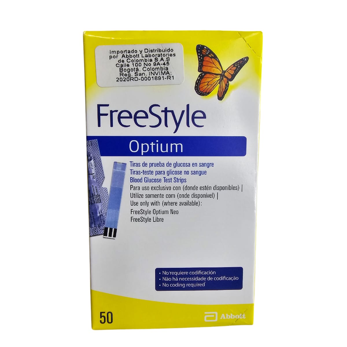 Tiras Freestyle Optium Caja Por 50