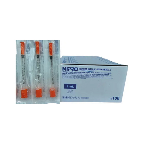 Jeringa 1 ML Tapa Naranja Nipro