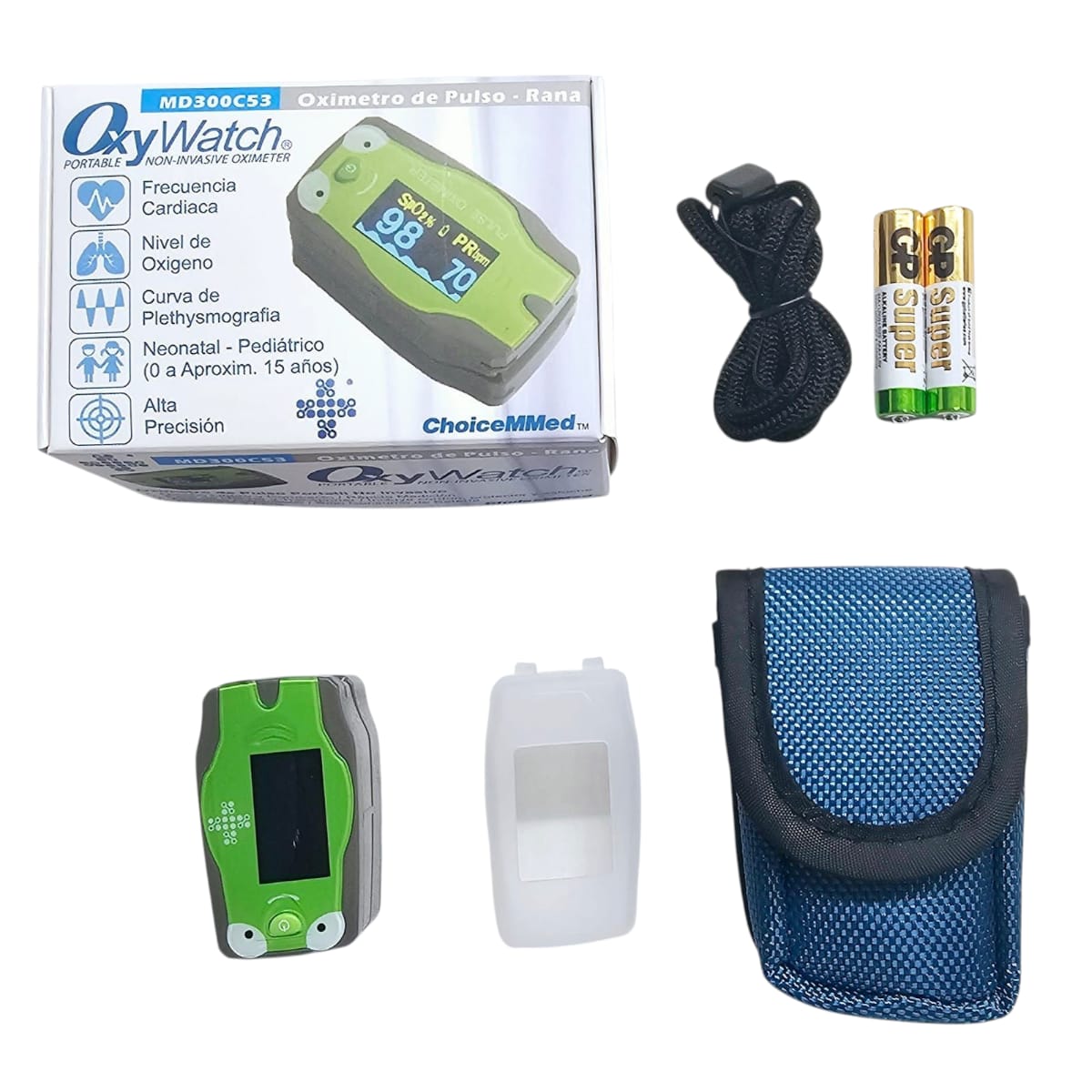 Oxímetro de Pulso Pediátrico ChoiceMMed – Diseño Rana