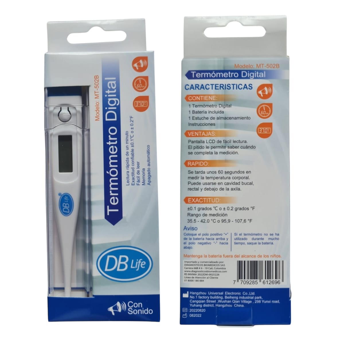 Termómetro Digital de Punta Rígida