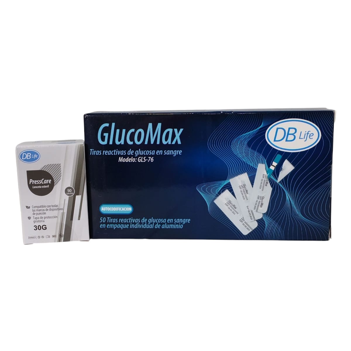 Tiras Reactivas GlucoMax – Caja x 50 Unidades