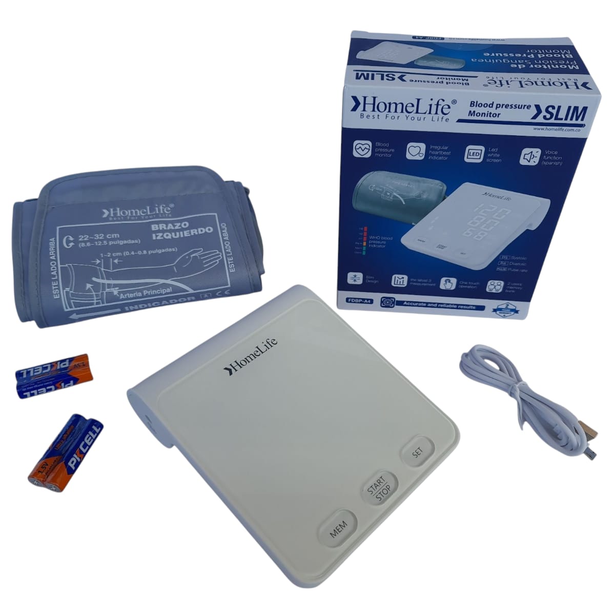 TENSIOMETRO DIGITAL DE BRAZO HOMELIFE SLIM