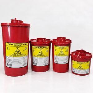 Set de 4 Contenedores de Seguridad Guardian para Agujas y Cortopunzantes